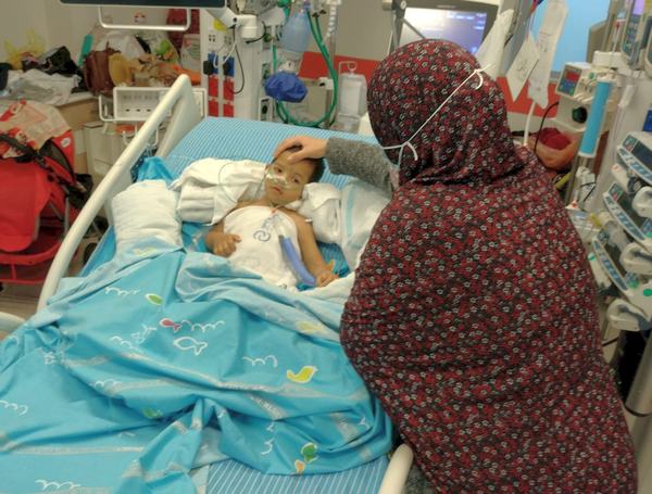 ahmed and mother in icu 2